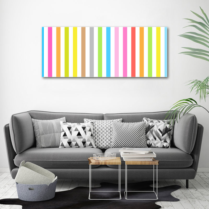 Coloured Stripes 1 Piece Painting on Canvas