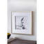De 2 décorations murales ornementales, 22 po x 22 po, cadres dorés, œuvres d'art à thème blanc, encadrées et