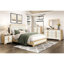 Mobilier de chambre à coucher contemporain en bois avec tête de lit à panneau 1pc