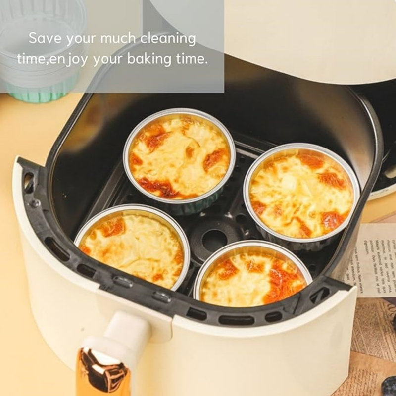 NIERBO Aluminum Baking Cup with Lid