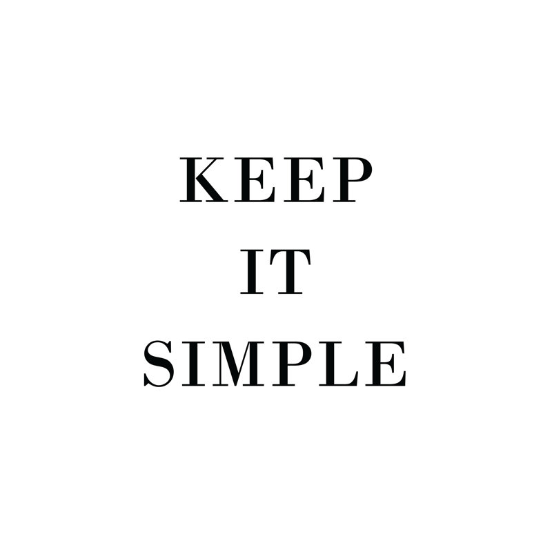 Keep It Simple 2 - Wrapped Canvas Print, 46cm H x 30cm W