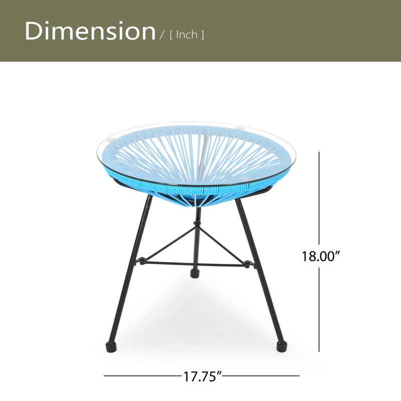 Side Table, Blue