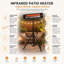 Rectangular Electric Smokeless Outdoor Fireplace