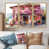 Toile avec cadre flottant or