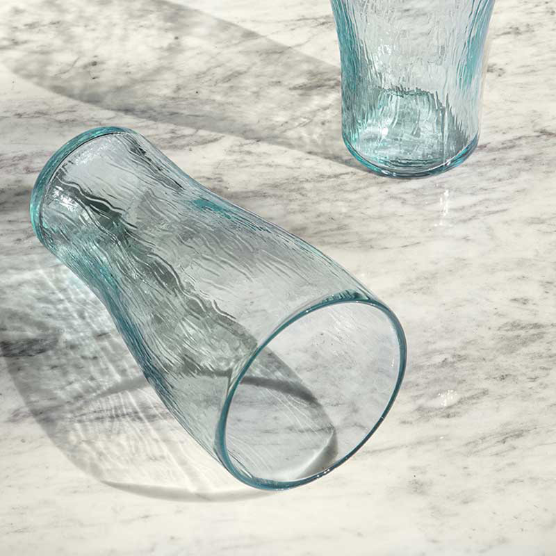 Glass Tumbler | 350ml Durable Drinkware for Water, Juice, or Beverages | Set of 2
