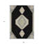 Tapis oriental noir 9 'X 12'