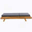 Ensemble de chaises longues, espace disponible sur un côté, bois massif d'acacia avec coussin de détente (gris foncé et triple pli) - version assortie disponible-677086197