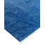 Tapis bleu nouvel âge surteint 4 pi 1 po x 5 pi 10 po Overdyed