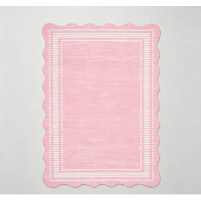Tapis festonné lavable, tapis doux antidérapant avec conception solide à poils courts festonnés pour le salon, la chambre à coucher, la salle à manger et le bureau personnel