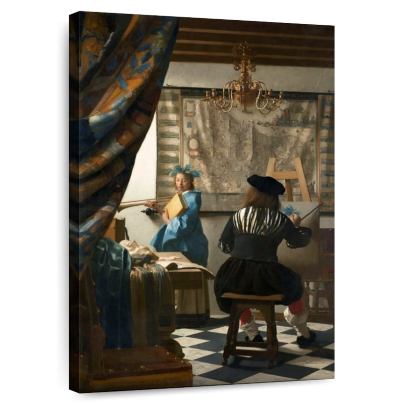 Leisha, l'art de peindre 1666-1668, H 30 po x l 20 po