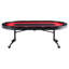 Table de poker pliable rouge 10 joueurs 10,2 pouces VEVOR