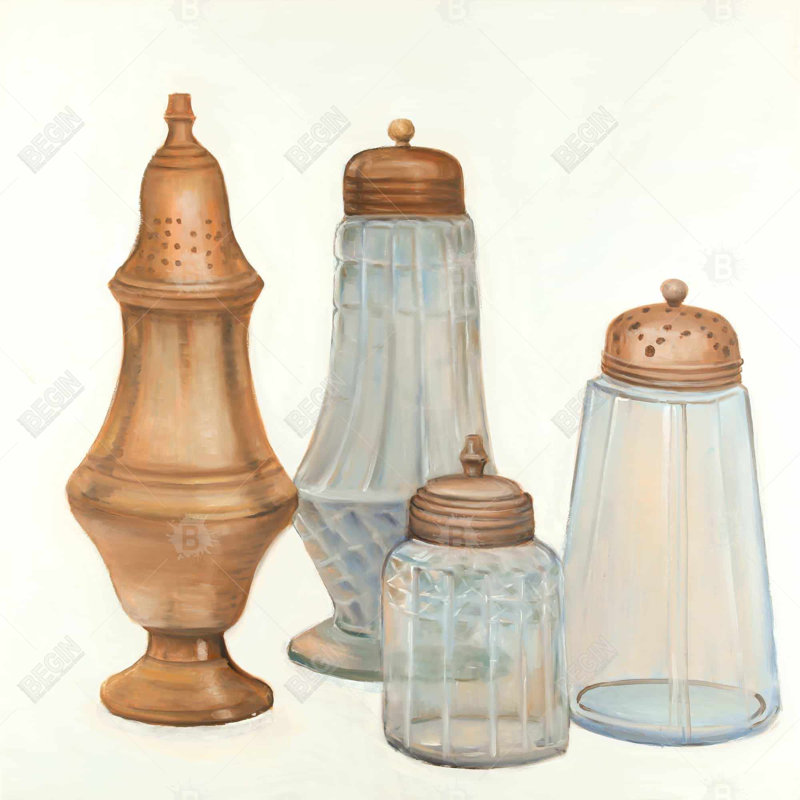 " Antique Salt And Pepper Shaker "