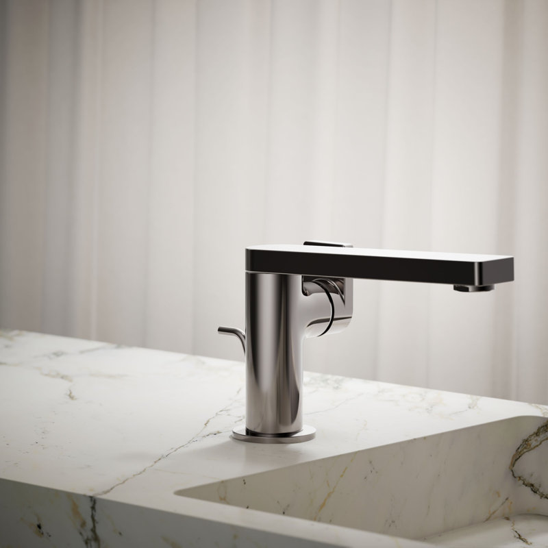 Composed® Single-Handle Bathroom Faucet with Drain Assembly, Vibrant Titanium