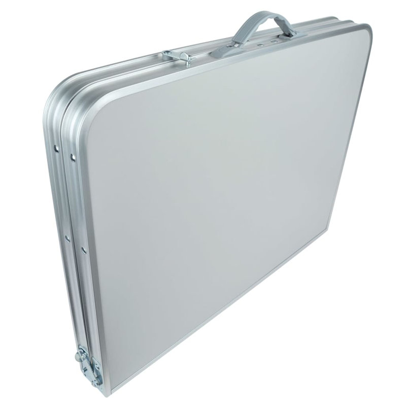 Ameriya 90cm Rectangular Fold-in-Half Adjustable Folding Table