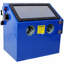 Cabinet de sablage de table de 110 L, conception ergonomique et compacte pour un sablage précis, avec fabrication en acier lourd et gants de soufflage intégrés pour aucune fuite de sable, système d'éclairage à DEL lumineux