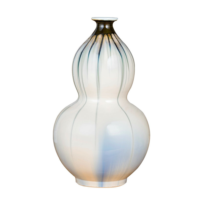 Vase de table en porcelaine Reaction, H 20 po x l 11 po x P 11 po