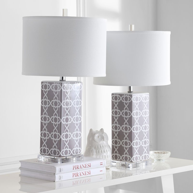 Casale Ceramic Table Lamp, Grey