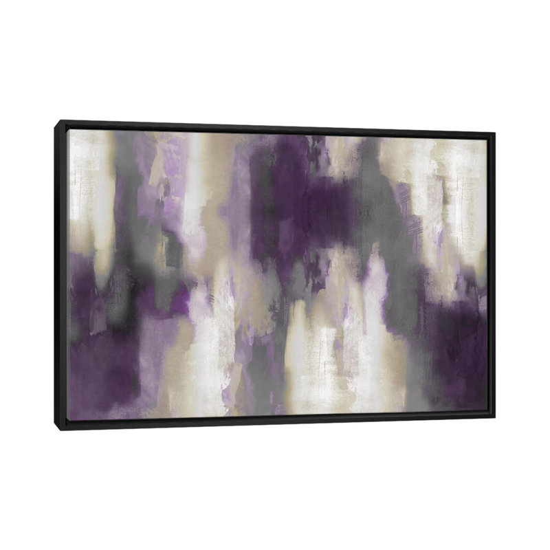 «Amethyst Perspect I», reproduction sur toile, H 32 po x l 48 po x P 1,5 po, Toile avec cadre noir