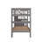 Stairway Twin-Over-Twin Bunk Bed With Guard Rail And Storage-1096423513