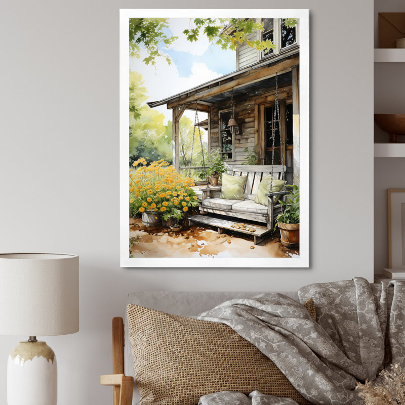 Vidadi Farmhouse Gentle Breeze I, Blanc, H 40 po x l 30 po x P 1,5 po