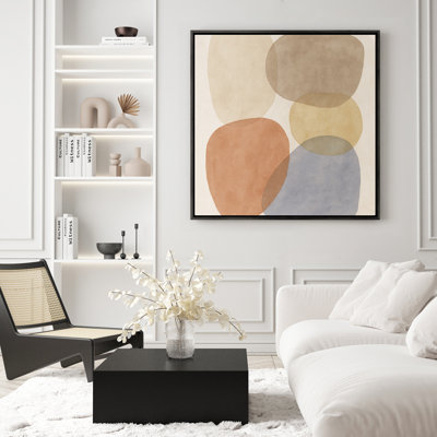 Art mural encadré abstrait rétro antique classique pour chambre à coucher