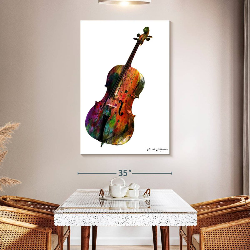 Abarca Cello, 51" H x 34" W