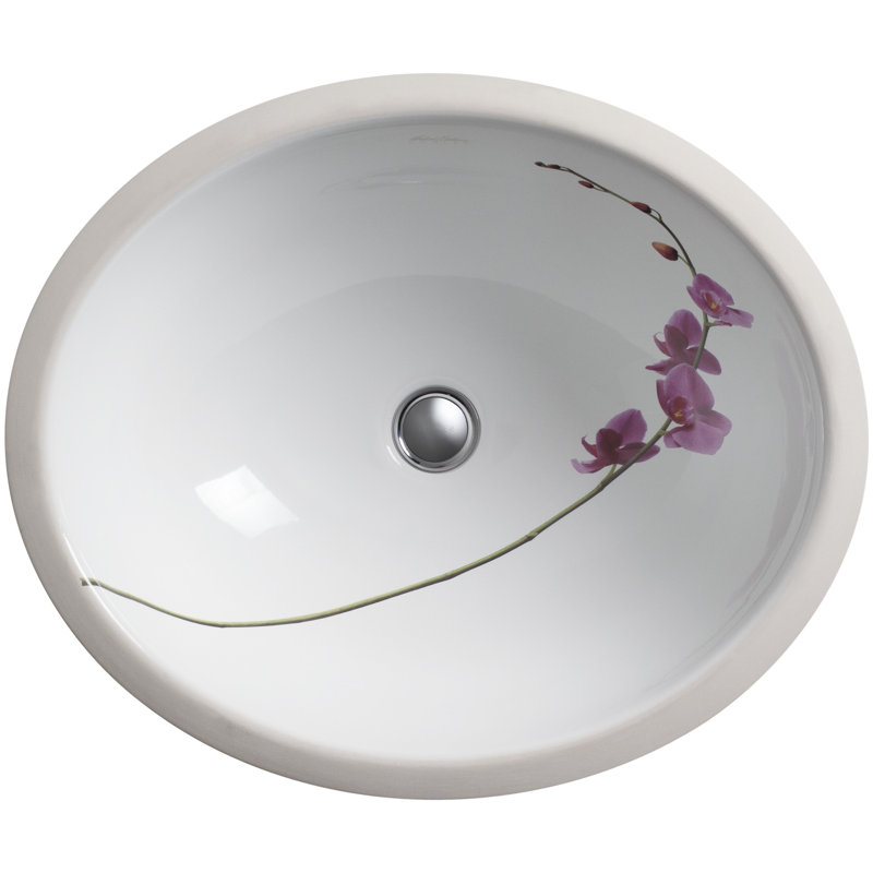 Caxton Ceramic Oval Undermount Bathroom Sink