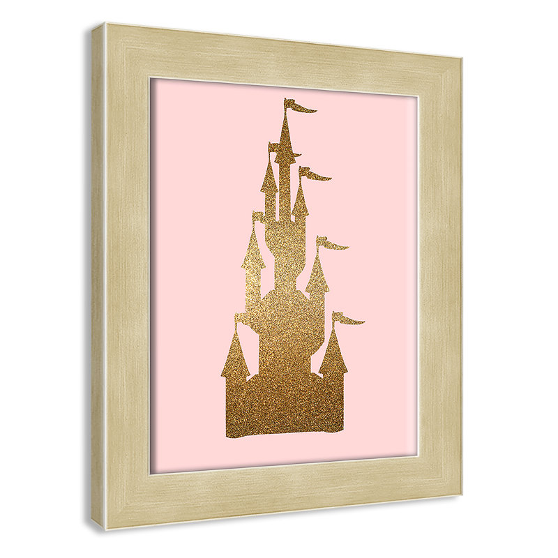 Fairytale 1, impression sur papier, H 36,5 po x l 26,5 po x P 0,63 po, Encadré plat champagne