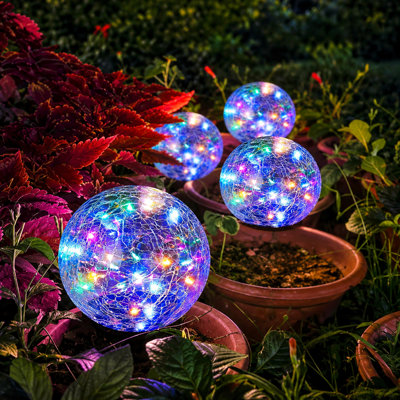 30 LED Low Voltage Solar Garden Lights Integrated LED Solar Powered Lights for Garden Patio Halloween Decor