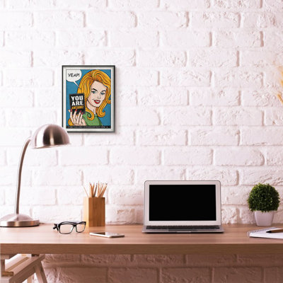 «You Are Awesome Vintage Comic Book Design» par Ester Kay, impression sur toile