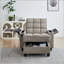 Chaise longue Canapé-lit avec dossier réglable à 6 positions, port USB et porte-gobelet-129472975