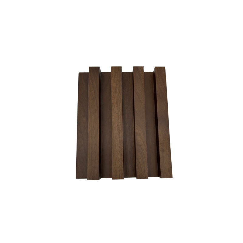 106.5" x 6.5" PVC Shiplap Wall Paneling, Dark Walnut