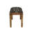 Black And White Upholstered Bench