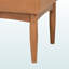 Banc de salle à manger en simili cuir brun clair et finition noyer H 18,18 po x l 46,78 po x P 17,59 po Isaacson
