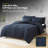 8 Piece Quilted Solid Stripe Comforter, Sheet Set And Mattress Protector Bedding Bundle, Full-122547341-122547339