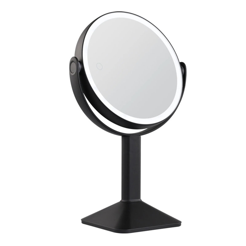 Miroir de maquillage lumineux pour table Clearview, Noir, noir, noir, noir