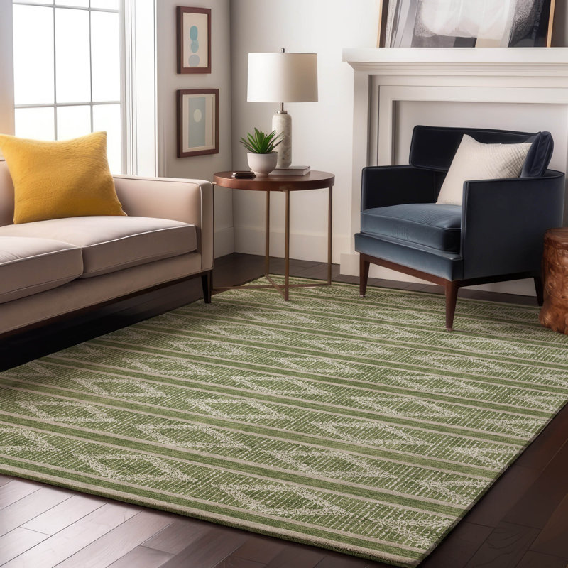 Tapis géométrique de qualité supérieure lavable à la machine Diskin AMF1029, Rectangle 10 pi x 14 pi