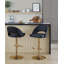 Ensemble de tabourets de bar modernes réglables avec pivot et repose-pieds-129521089