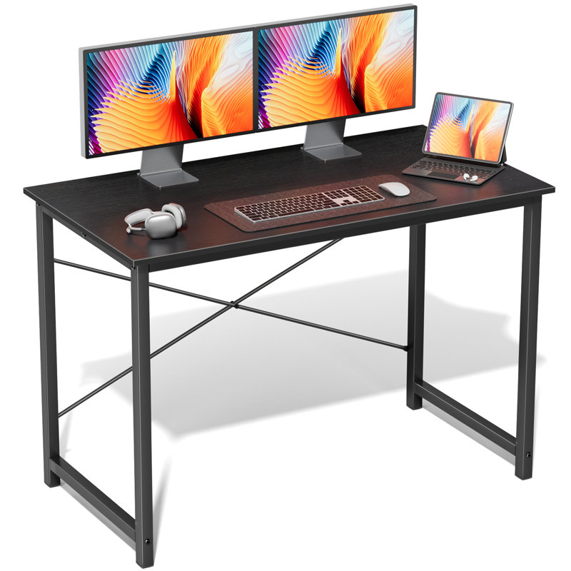  Computer Desk 40 Inch, Modern Writing Desk for Home Office with Storage Bag & Hook, Small Office Desk for Small Spaces, 40IN