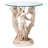 Beldin Glass Top Figurine End Table
