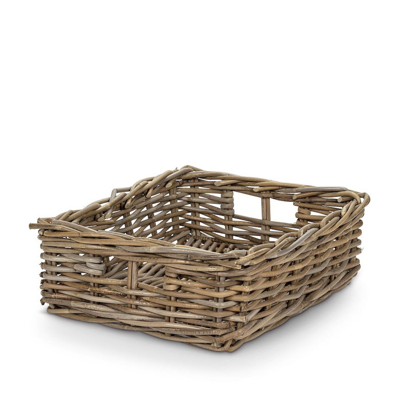 Panier en rotin bas