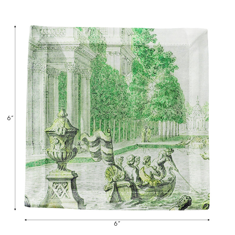 Square Napkins, Green
