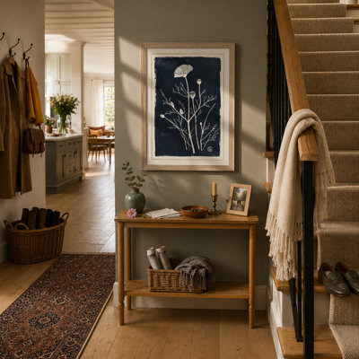 Study In White Botanical - Print