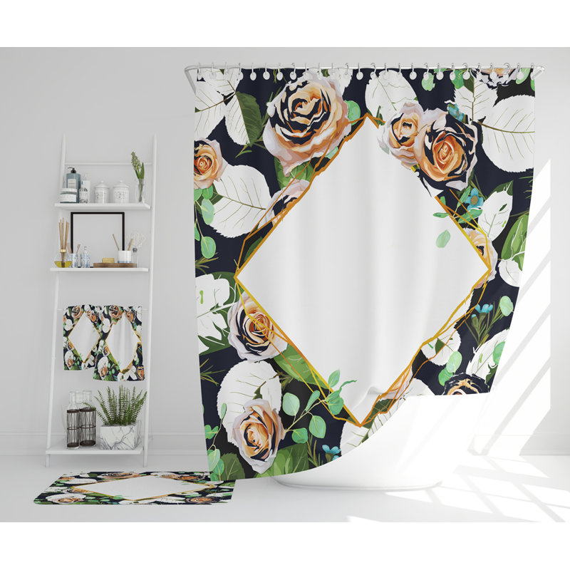 Nawa Polyester Shower Curtain Set