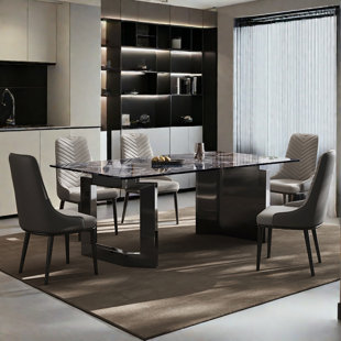 Ensemble de table de salle à manger moderne et luxueux