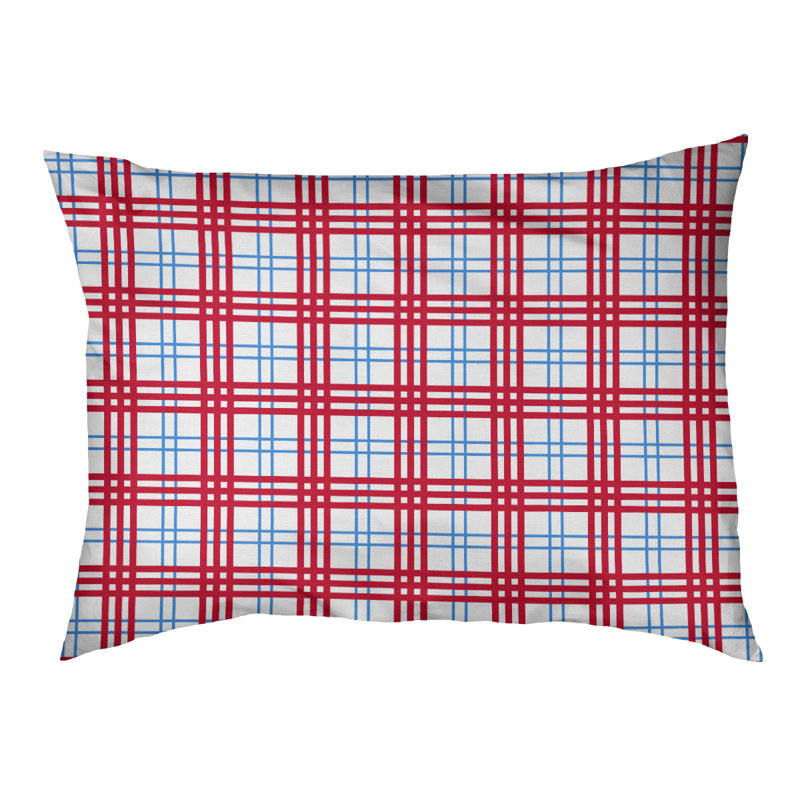 Coussin de luxe d’extérieur Houston football, Très grand (l 50 po x P 40 po x P 6 po), Blanc / bleu clair / rouge