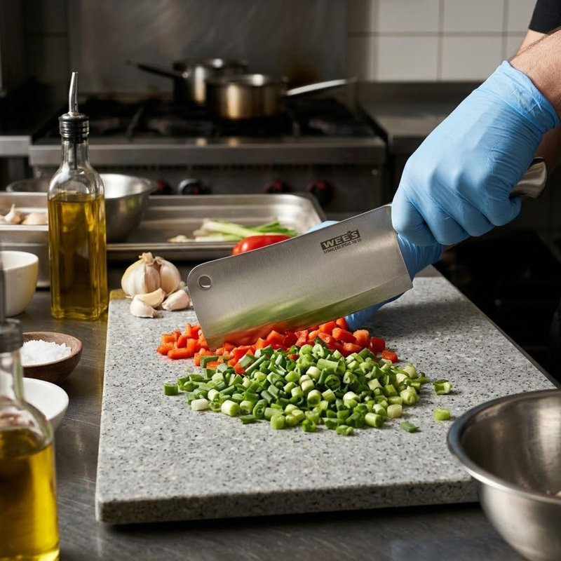 Stainless Steel Cleaver knife 7"