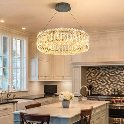 Lustre en cristal 16 po