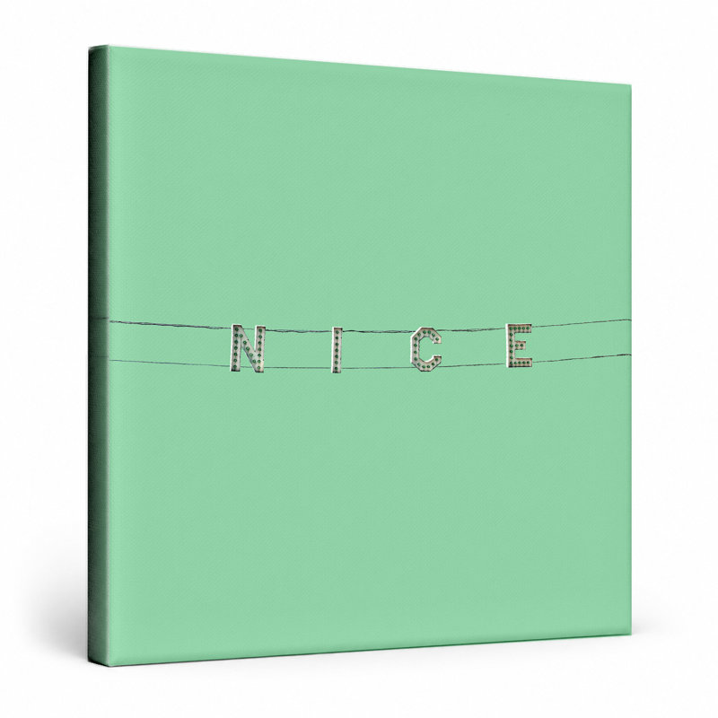 Nice - art mural carré en toile, 12" W x 12" H
