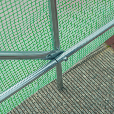 Brandylynn 2.5 x 2m Walk-In Polytunnel Greenhouse with Door Windows Green